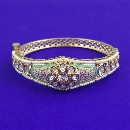 Kundan Openable kada with Carat Plating