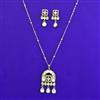 Kundan Classic Pendant Set with Mehndi Plating