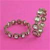 Kundan 2 Pc Openable Bangles with Mehndi Plating