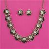 Kundan Classic Necklace with Mehndi Plating