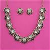 Kundan Classic Necklace with Mehndi Plating