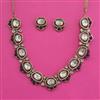 Kundan Classic Necklace with Mehndi Plating