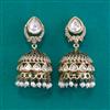 Kundan Jhumki with Mehndi Plating