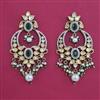 Kundan Pearl Earring with Mehndi Plating