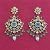 Kundan Birds Earring with Mehndi Plating