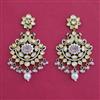Kundan Birds Earring with Mehndi Plating