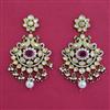 Kundan Birds Earring with Mehndi Plating