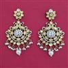 Kundan Birds Earring with Mehndi Plating