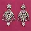 Kundan Pearl Earring with Mehndi Plating