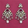 Kundan Pearl Earring with Mehndi Plating