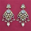 Kundan Pearl Earring with Mehndi Plating