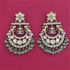 Kundan Birds Earring with Mehndi Plating