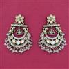 Kundan Birds Earring with Mehndi Plating