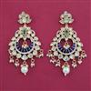 Kundan Chand Earring with Mehndi Plating