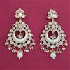 Kundan Chand Earring with Mehndi Plating