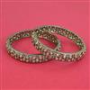 Kundan 2 Pc Bangles with Mehndi Plating