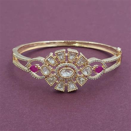 Kundan Openable kada with Carat Plating