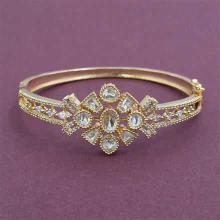 Kundan Openable kada with Carat Plating