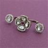 Kundan Classic Ring with Mehndi Plating