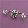 Kundan Classic Ring with Mehndi Plating