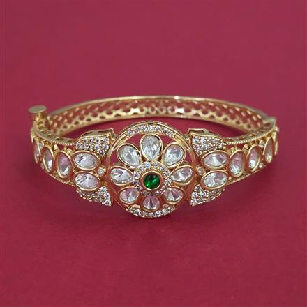 Kundan Openable kada with Carat Plating