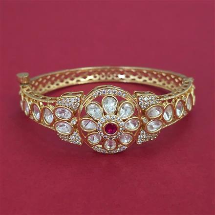 Kundan Openable kada with Carat Plating