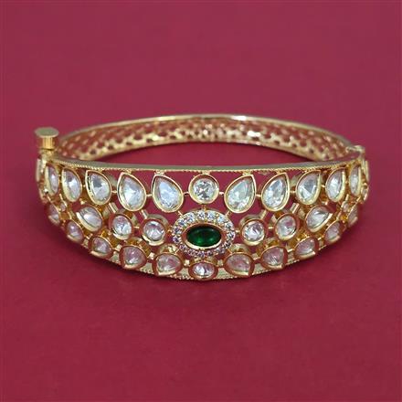 Kundan Openable kada with Carat Plating