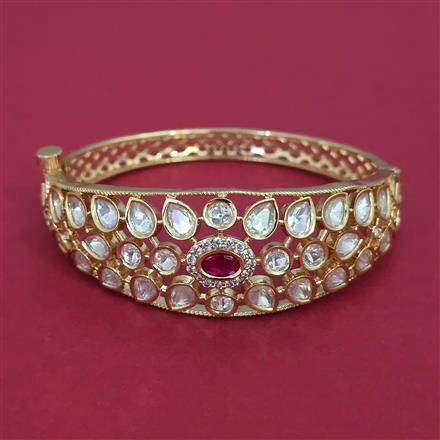 Kundan Openable kada with Carat Plating