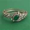 Kundan Openable Kada With Mehndi Plating