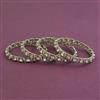 Kundan Classic Bangles with Mehndi Plating