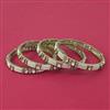 Kundan Pearl Bangles with Mehndi Plating