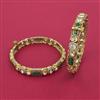 Kundan Openable Bangles with Victorian Plating