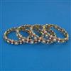 Kundan Classic Bangles with Mehndi Plating