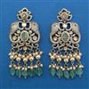 Kundan Pearl Earring with Mehndi Plating