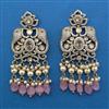 Kundan Pearl Earring with Mehndi Plating