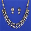 Kundan Layered Necklace with Mehndi Plating