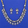 Kundan Layered Necklace with Mehndi Plating