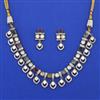 Kundan Layered Necklace with Mehndi Plating