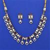 Kundan Layered Necklace with Mehndi Plating