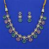 Kundan Classic Necklace with Mehndi Plating