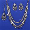 Kundan Layered Necklace with Mehndi Plating