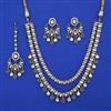 Kundan Layered Necklace with Mehndi Plating