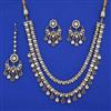 Kundan Layered Necklace with Mehndi Plating
