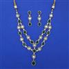 Kundan Layered Necklace with Mehndi Plating