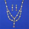 Kundan Layered Necklace with Mehndi Plating
