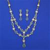 Kundan Layered Necklace with Mehndi Plating