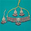 Kundan Choker Necklace with Mehndi Plating