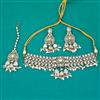 Kundan Choker Necklace with Mehndi Plating