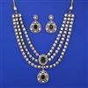 Kundan Layered Necklace with Mehndi Plating