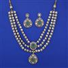Kundan Layered Necklace with Mehndi Plating